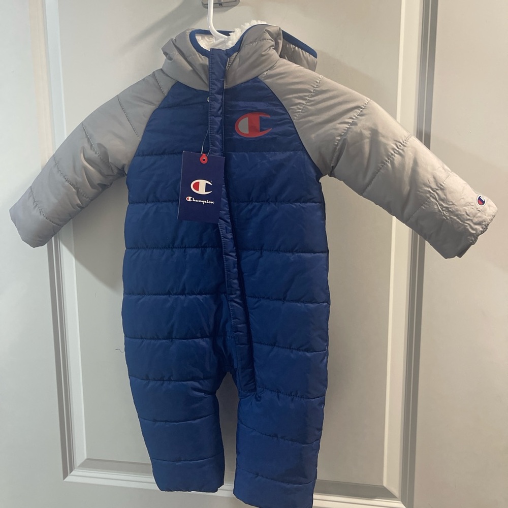 Champion Blue Puffer  Size 6M